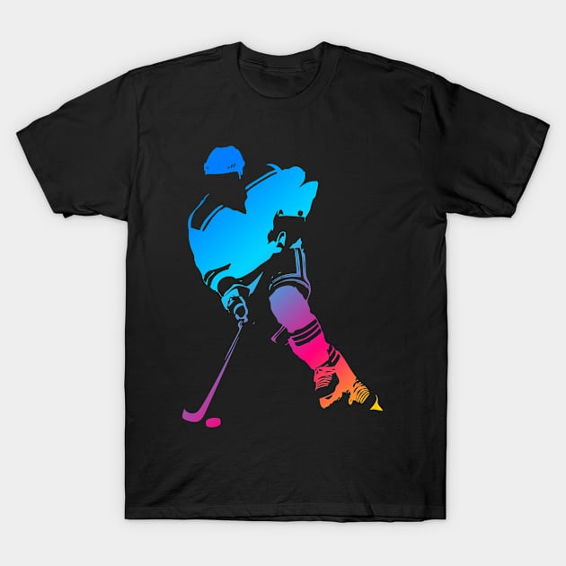 Hockey Player T-Shirt by saigon199x